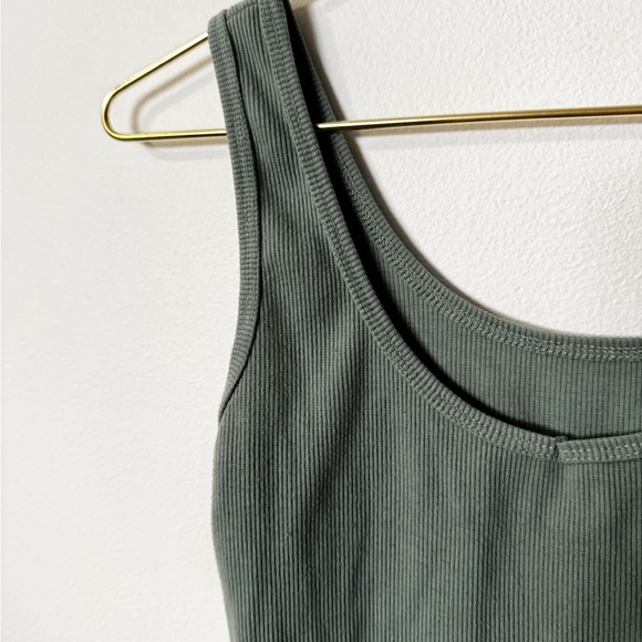 sage green tank top - Picture 2 of 3